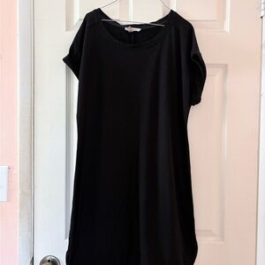 Women's Classic Black Short-Sleeve Dress